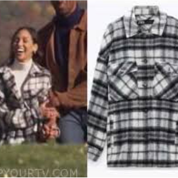 Zara Wool Plaid Shacket - Picture 5 of 5